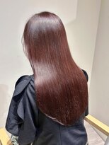 ラベスト キョウト(LOVEST)&nbsp;【髪質改善】上品ローズレッド×艶感ロング