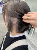 イヤリングカラー、グレージュカラー,ケアブリーチ【草加】