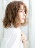 武蔵小杉/髪質改善/ハイトーンカラー☆ウェーブミディアムc