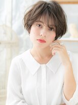 モッズヘア 越谷(mod's hair)&nbsp;センターパートくせ毛風マッシュボブショートh4越谷20代30代40代