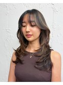 #レイヤーカット　#顔周りレイヤー　#海外レイヤー