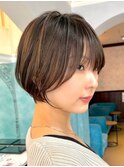 ●杉浦くびれヘア/アプリコットオレンジ/ショート/韓国