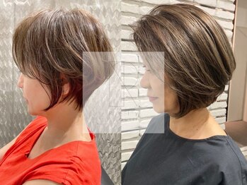 レリーキルト 岡本(RelyQuilt)の写真/<白髪染めはもう古い>ファッションカラーで染める明るい白髪染めを*[岡本/摂津本山/白髪染め/白髪ぼかし]