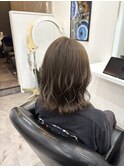 透明感カラー グレージュ