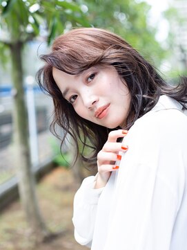 アース 溝の口店(HAIR&MAKE EARTH) ふんわりミディア[溝の口/髪質改善/縮毛矯正/白髪ぼかし]