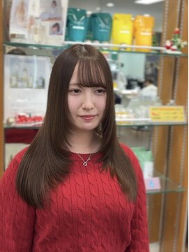 レイヤーヘア/ショコラブラウン/冬カラー/