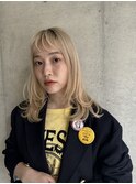 [KAGIWADA] ハイトーン/ブロンド/顔まわりレイヤー/横浜