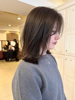 ガレリア オリジン(GALLARIA ORIGIN'S) 【miki】顔まわりレイヤー透明感カラーオリーブグレージュ30代