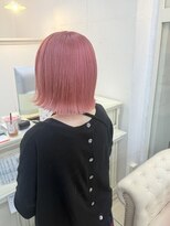 シャルティア 岩国(SHALLTIA)&nbsp;ハイトーン/ケアブリーチ/ピンクカラー/ピンクベージュ/外ハネ