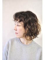 アオ ヘアドレッシングルーム(ao hair dressing room)&nbsp;大人の柔らかパーマボブ