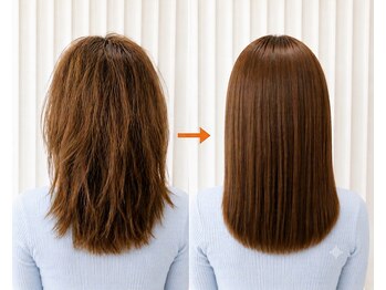 サロンドリアン(Salon de Lien)の写真/朝のセットの時短が叶う施術で朝のストレスから解放♪うる艶美髪へ導くサロン◎