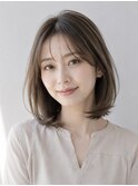 大人ボブ 白髪ぼかし 白髪染め ハイライト 40代50代60