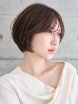 リノ 吉祥寺(Lino kichijoji)&nbsp;大人かわいいショートボブ/耳掛けショートレイヤー/透明感カラー