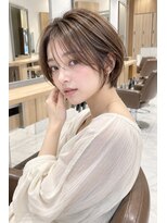 アッシュ 桜新町店(Ash)&nbsp;桜新町/レイヤーカット/ボブ/韓国ダブルカラー/白髪ぼかし