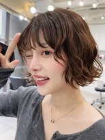メゾンアクア 表参道(Maison ACQUA)&nbsp;切りっぱなしボブレイヤーボブ似合わせ小顔前髪縮毛矯正/表参道