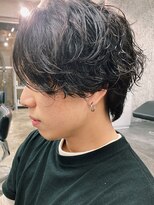 バイフィフス 原宿/表参道(by fifth)&nbsp;ハンサムショート/ラフスパイラルパーマ/サイドグラデーション