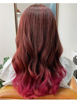 グラスペディア(graspedia) ピンクグラデーションm【広島派手髪】