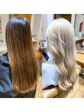 アヴァンス 天王寺店(AVANCE.) 印象の違い×ホワイトブロンド