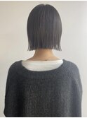 ぱつっと切りっぱなしボブ