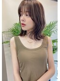 大人ボブルフショコラベージュ