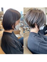 バンプ ギンザ(BUMP GINZA)&nbsp;くびれショート/マロンブラウン/大人ショートボブ／山口☆