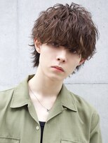 ナチュラルムーブアッシュベージュミディウルフマッシュ