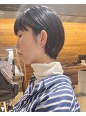 ♪耳かけショートボブ♪【大阪難波美容室 中塚孝博】