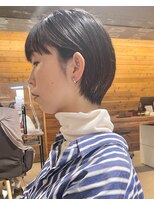 クラッチ ユニ(CLUTCH uni)&nbsp;♪耳かけショートボブ♪【大阪難波美容室 中塚孝博】