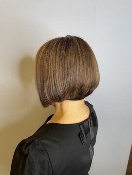ブロッサム 東久留米店(Blossom) 小顔補正立体カット×ナチュラル丸みボブ 10代20代30代40代50代