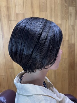 チアー ヘアリラクゼーション(cheer HAIRRELAXATION) 黒髪ショートボブ