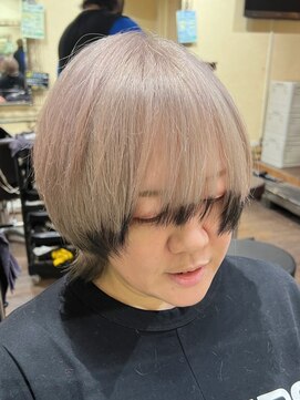 ★毛先黒カラーボブウルフヘアー【SOMEBRIDGE】