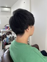 ラムーア(Rahm.) 刈り上げマッシュ×ブルーグレー