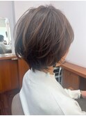 大人ナチュラル×ショートボブ