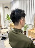 夏らしく/スパイラルパーマ/刈上げ2ブロック