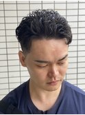 #ベリーショート#ダークアッシュ#ニュアンスパーマ#韓国マッシュ