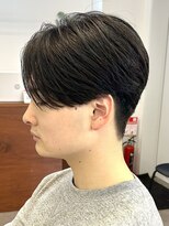 ファルベ(Farbe) ニュアンスパーマ/センターパート/ベリーショート/アッシュ