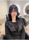 ネイビーブルー韓国風くびれ巻
