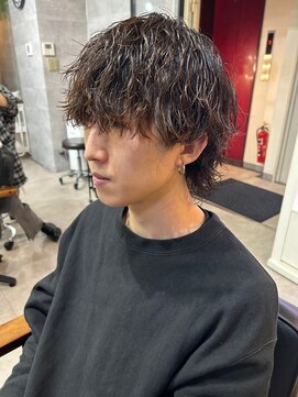 メンズ リコ(MEN'S RICO) ツイストスパイラルツイスパウルフメンズパーマ【大和】