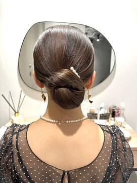 ミンクスオーバー(MINX OVER) 【ヘアセット】綺麗めシニョン/着物