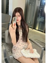 ラル 立川(lar)&nbsp;アンバーピンク_イメチェン美髪外ハネボブホワイトブロンド