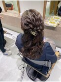 列席ハーフアップ