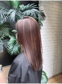 ハイライトカラー夏うるツヤ白髪ぼかし大人女子細目ハイライト