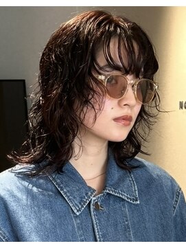 ノラギンザユー(NORA GINZA/U) ウルフパーマレイヤーパーマニュアンスパーマカジュアルパーマ