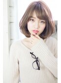 ミセスひし形前下がりロブ/髪質改善/ショート20代30代40代/[柏]