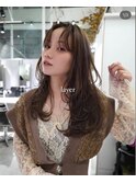 ロングレイヤースタイル［福岡/天神/美容室/顔周りレイヤー］