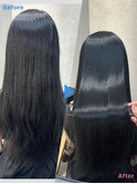 癖があまり無い方の美髪矯正