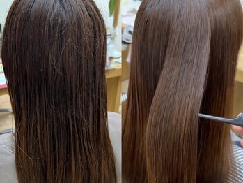 アーティック ヘア ディーヴァディーヴォ エイル(ARTIC HAIR DIVA DIVO Ailes)の写真/トリートメント仕上げのうねりを目立たなくするケアで自然な仕上がりに♪理想のサラツヤ美髪を実現します＊