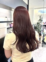 ケンジ ツルヤチョウ(KENJE tsuruyacho)&nbsp;ブリーチなしダブルカラー／レッド／ピンク／暖色／チェリー