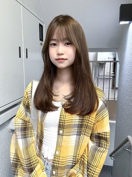 ローレンジウ(LOREN JU) ミディアムヘア/暗めカラー/グランマッシュ/名駅/レイヤーカット