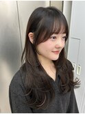 レイヤーカット/顔まわりカット/おくれ毛/前髪カット